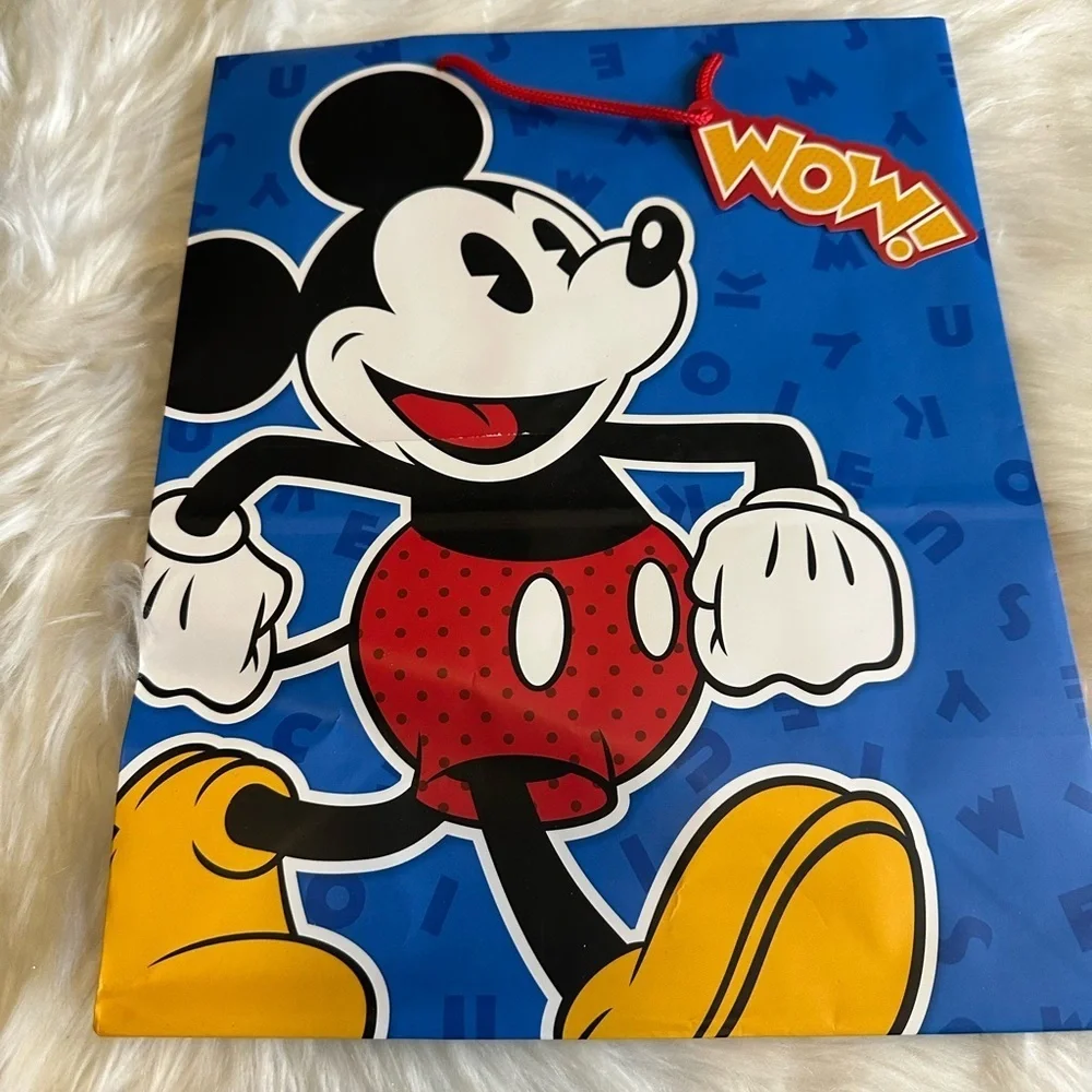🩵5/$8 Mickey Mouse Gift Bag with Red and Yellow Accents